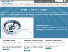 Tablet Screenshot of mcgormanmaclean.com
